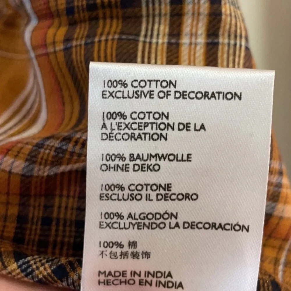 🧱 {PRICE FIRM} UO Kimchi Blue Ryder Embroidered Plaid Top - Picture 7 of 8